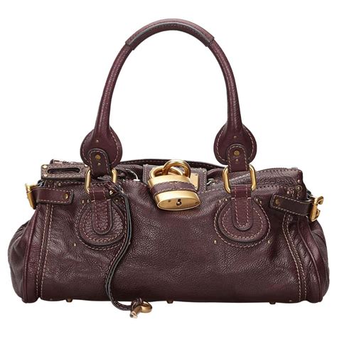 chloe paddington leather handbag|authentic chloe paddington bags.